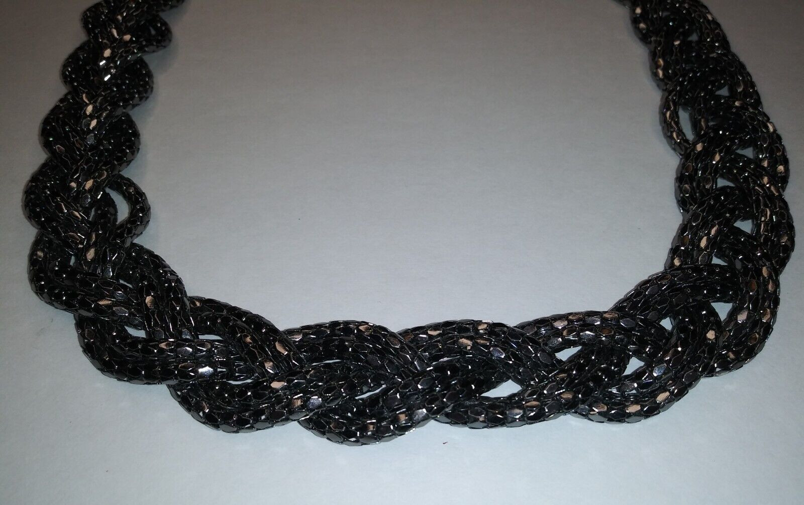 Braided Rope Design Chain Necklace Fashion Costume Jewelry