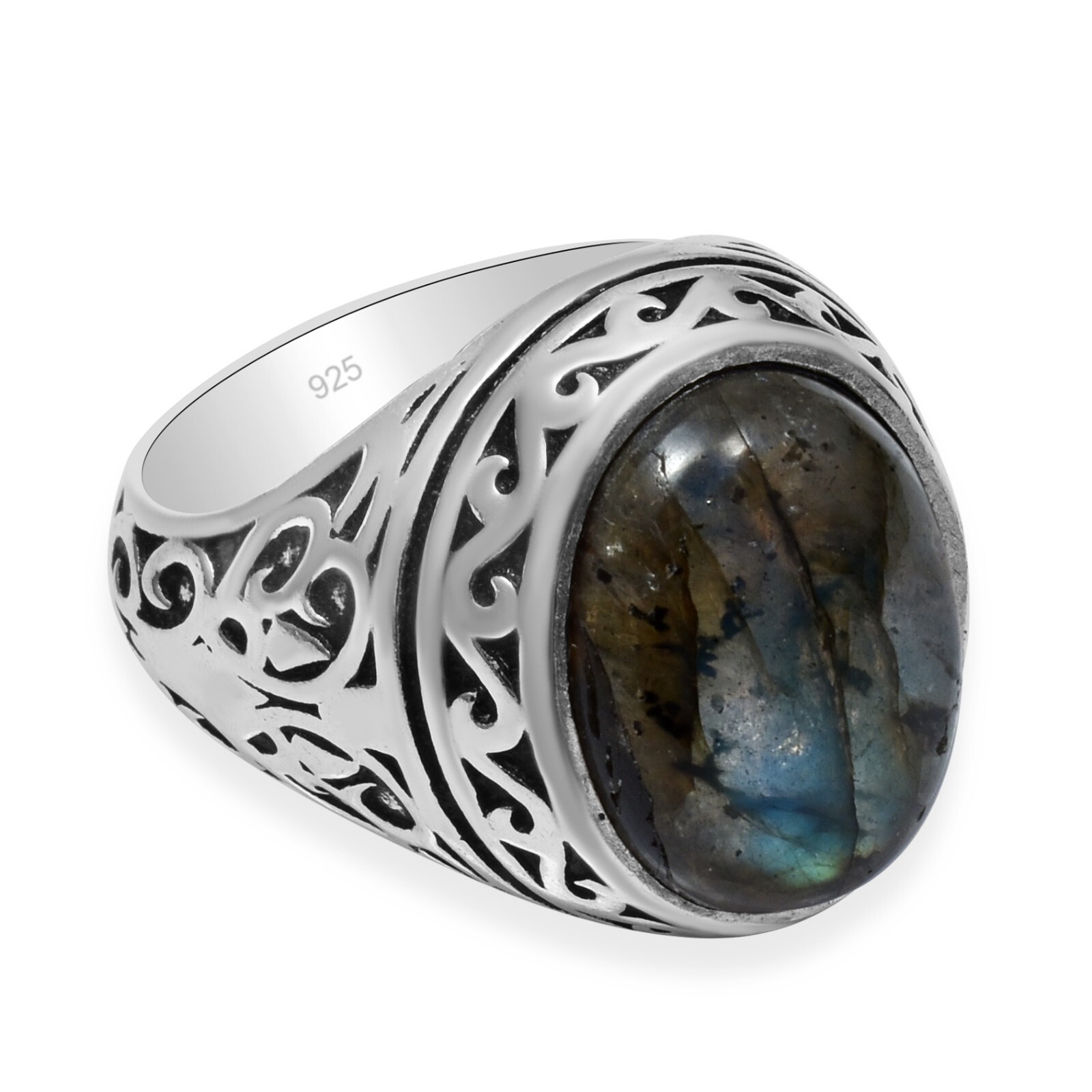 Labradorite Gemstone Ethnic Ottoman Arabic Style Ring All Size Available