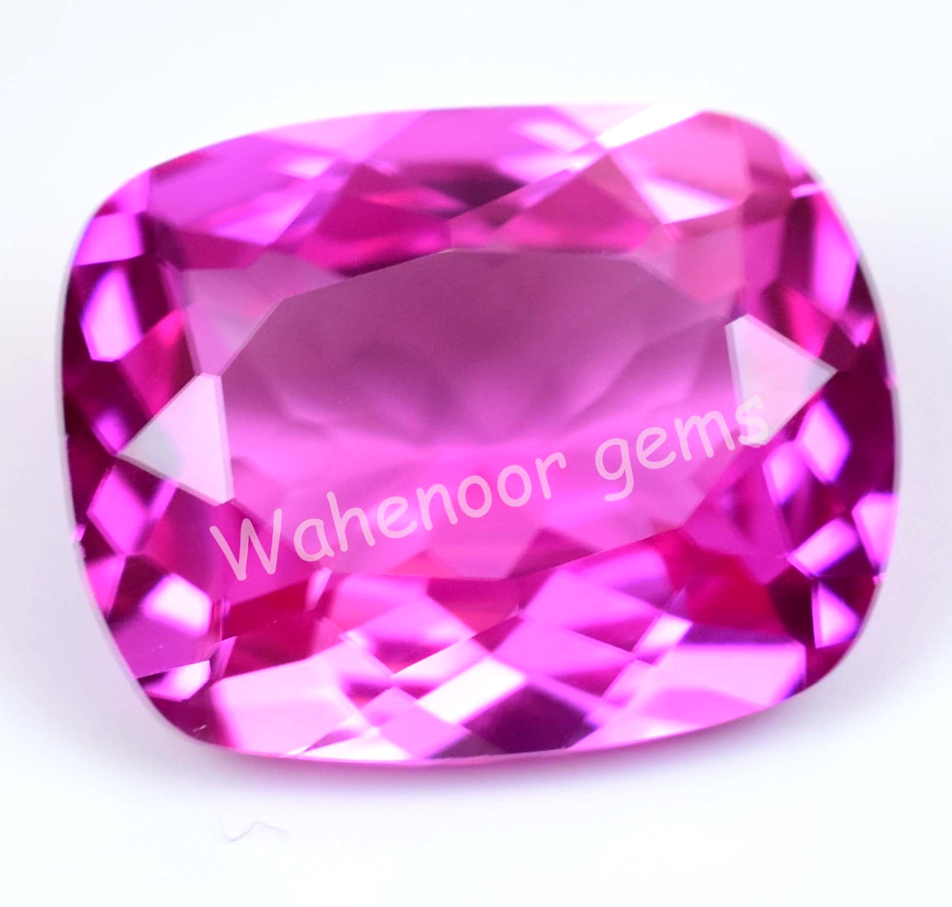 Natural Mogok Pink Ruby 37.20 Ct Cushion Certified Flawless Loose Gemstone