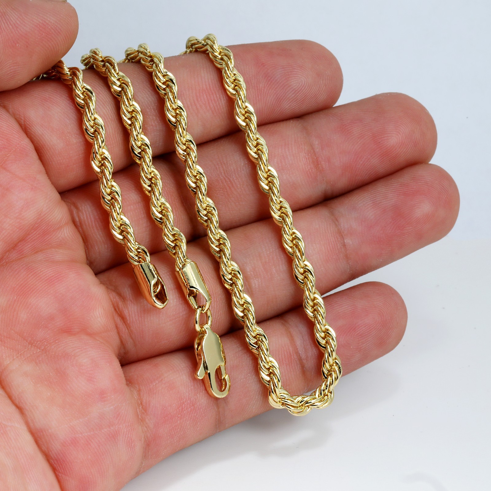 Iced Latin Jesus Cross Pendant Cubic Zirconia 14k Gold Plated Rope Chain For Men