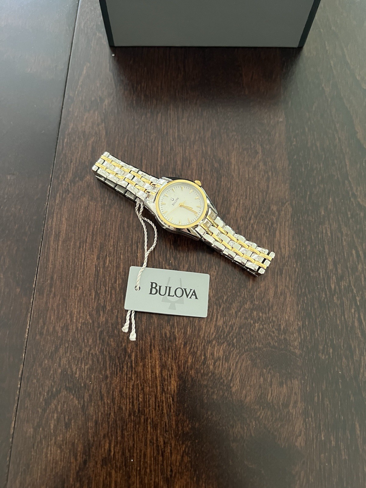 Bulova Women’s Two-Tone Silver/Gold Analog Dress Wristwatch w/ Box