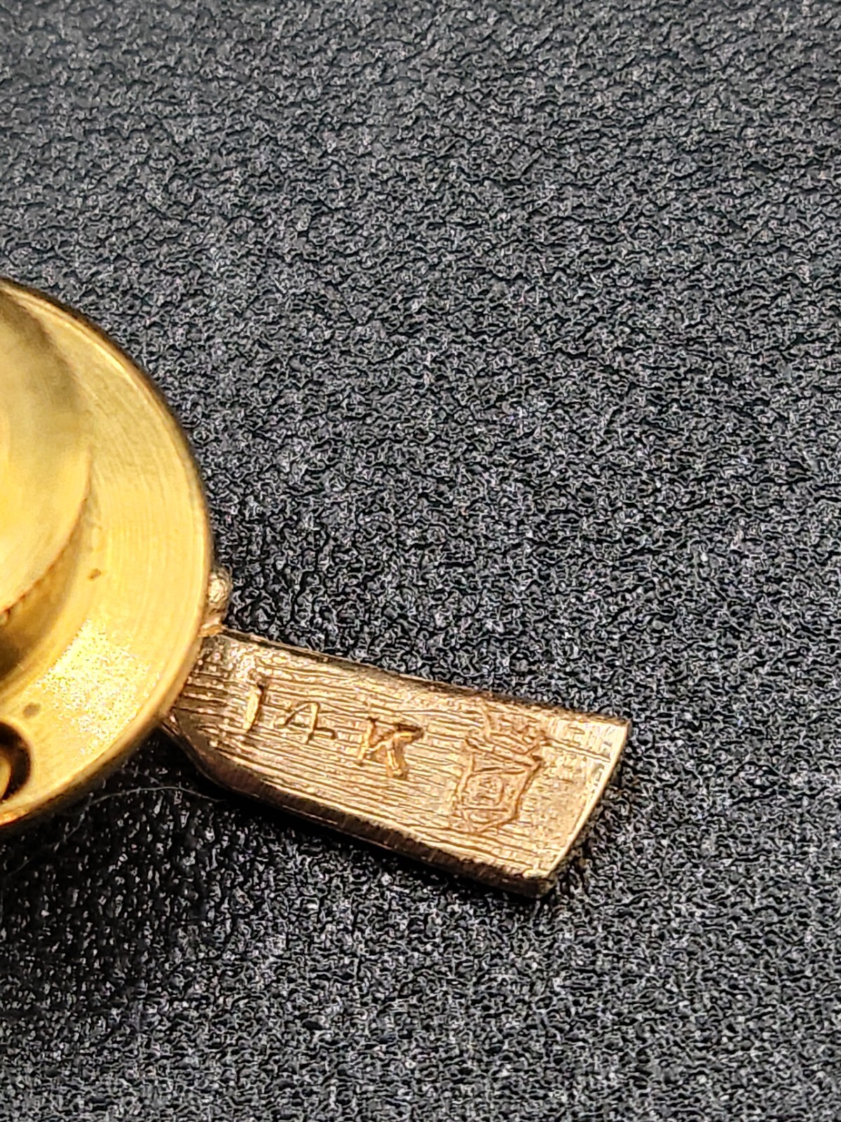 14K Gold Antique Figural Rifle Gun Tie Clip Pin Rare Must See Makers Mark