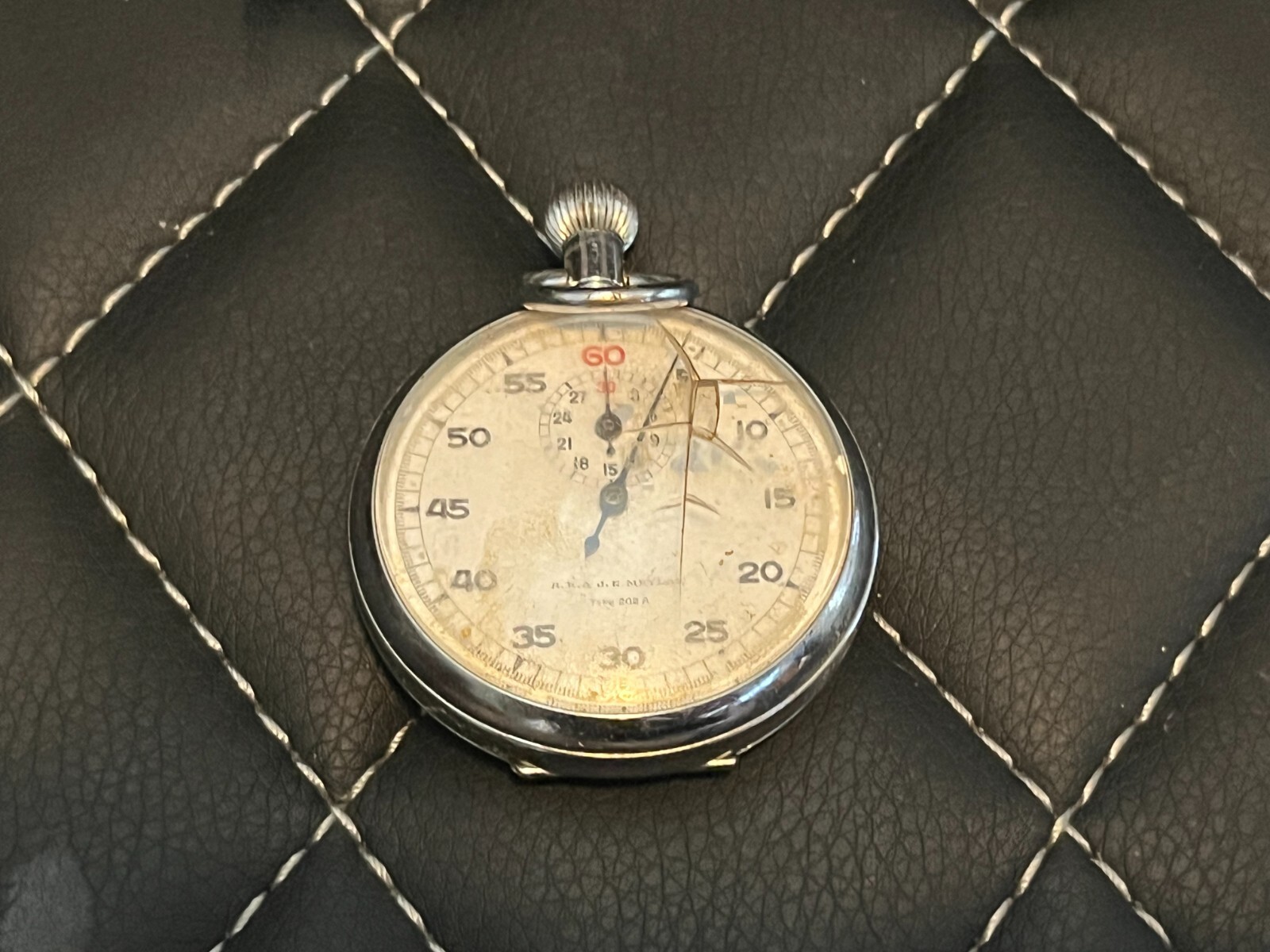 Silver Toned Stop Watch
