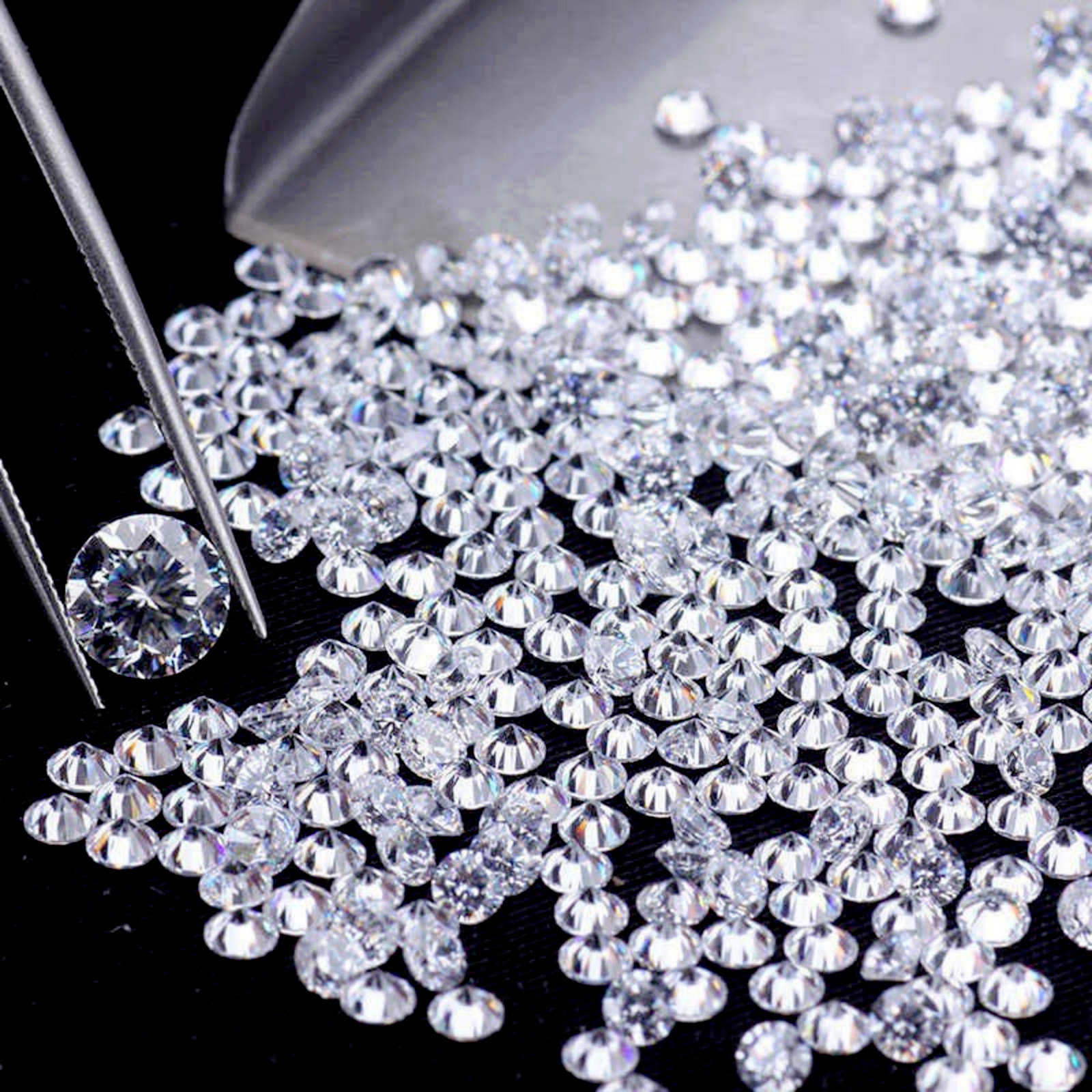 135 Pcs Loose CVD Diamond 1.20 MM Round – D to F – Color IF Clarity Certified