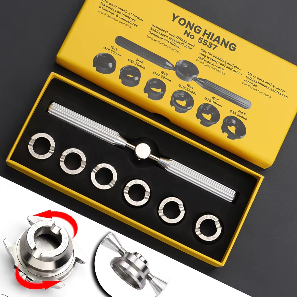 New Watch Case Opener Wrench for Rolex Tudor Screw Back Repair Kit FREE EXPRESS