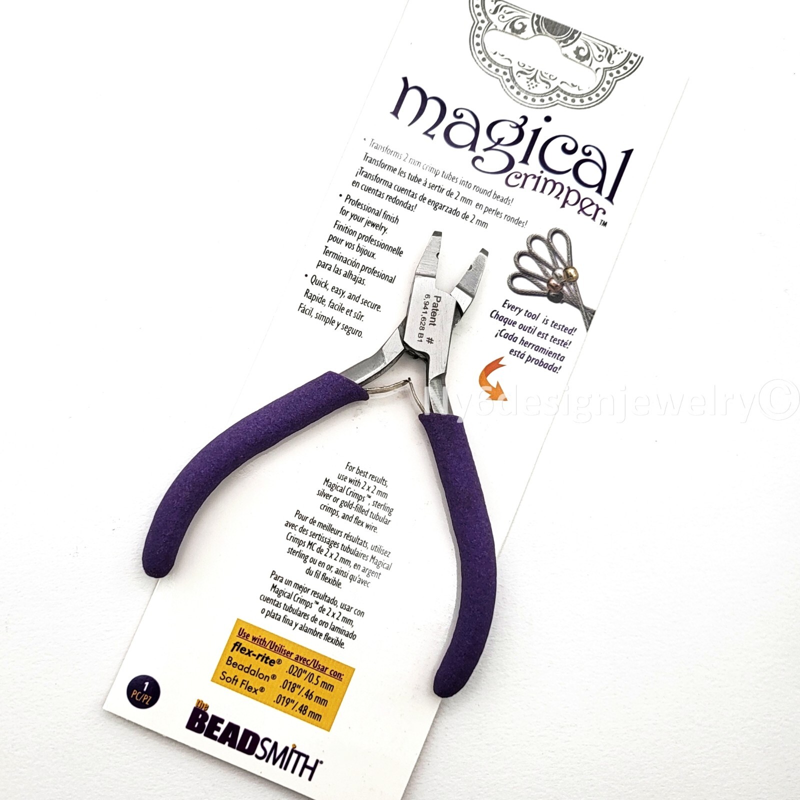 Beadsmith Universal Magical Crimper Tool – Patented 2mm Jewelry Crimping Tool