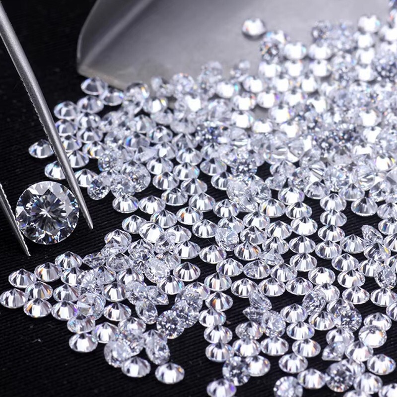 0.1-30ct Round Cut Loose Moissanite Real Gem Stone D VVS1 With Certificate