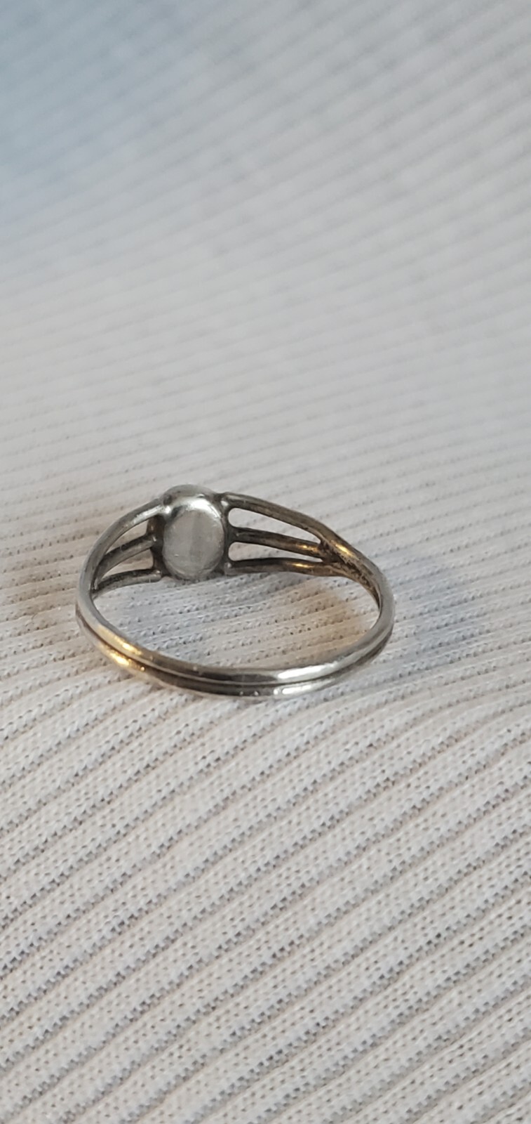 925 Sterling Silver Vintage Real Black Onyx Gem Ring