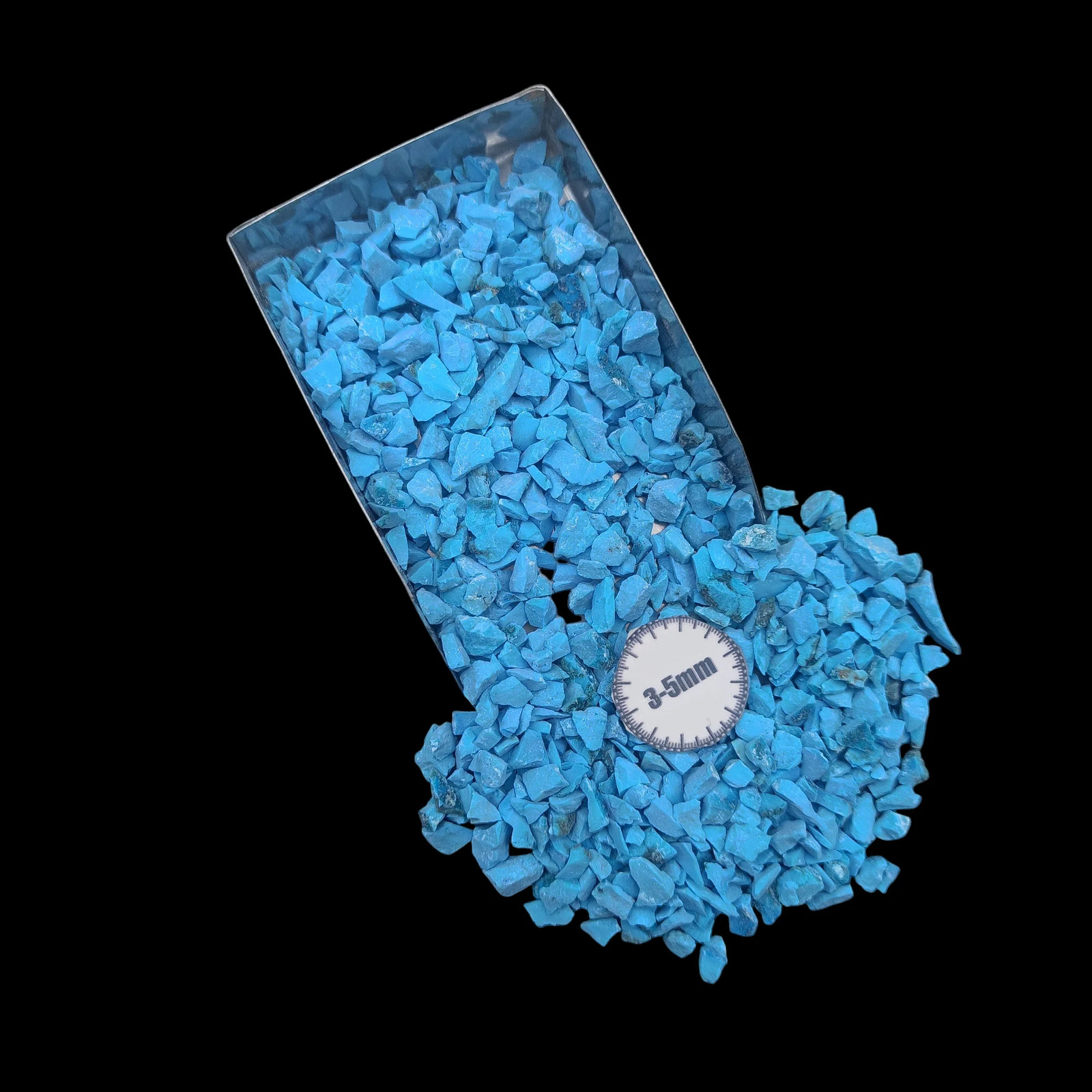 New Turquoise Coarse Gemstone 3-5mm for Bottles Home Decor