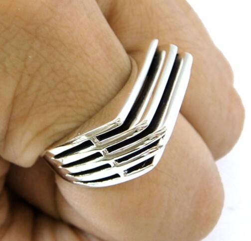 HEAT SINK SOLID STERLING 925 SILVER RING