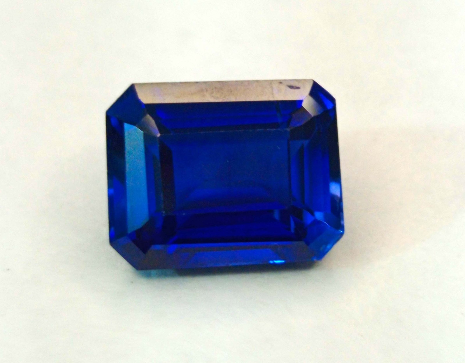Blue Sapphire Emerald Cut 9-11 Ct Natural Certified Loose Gemstone RK294