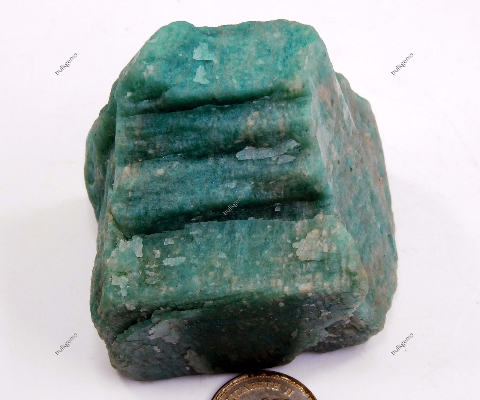 1260.75 Ct Natural Amazonite Blue Earth Mined Rough Certified Loose Gemstone