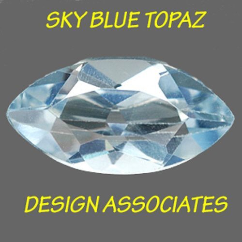SKY BLUE TOPAZ 6 X 3 MM MARQUISE CUT AAA ALL NATURAL 5 PIECE SET (166823)