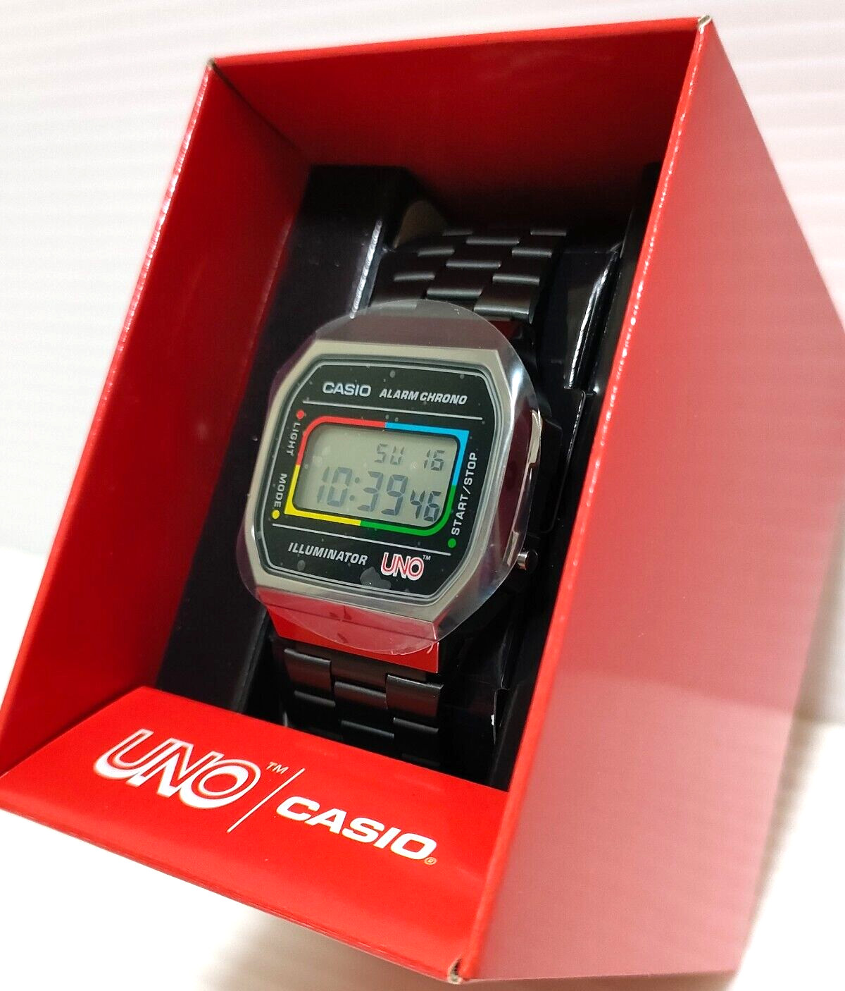 CASIO A168WEUC-1AJR UNO Collaboration Model Wild Card Unisex Resin With Box