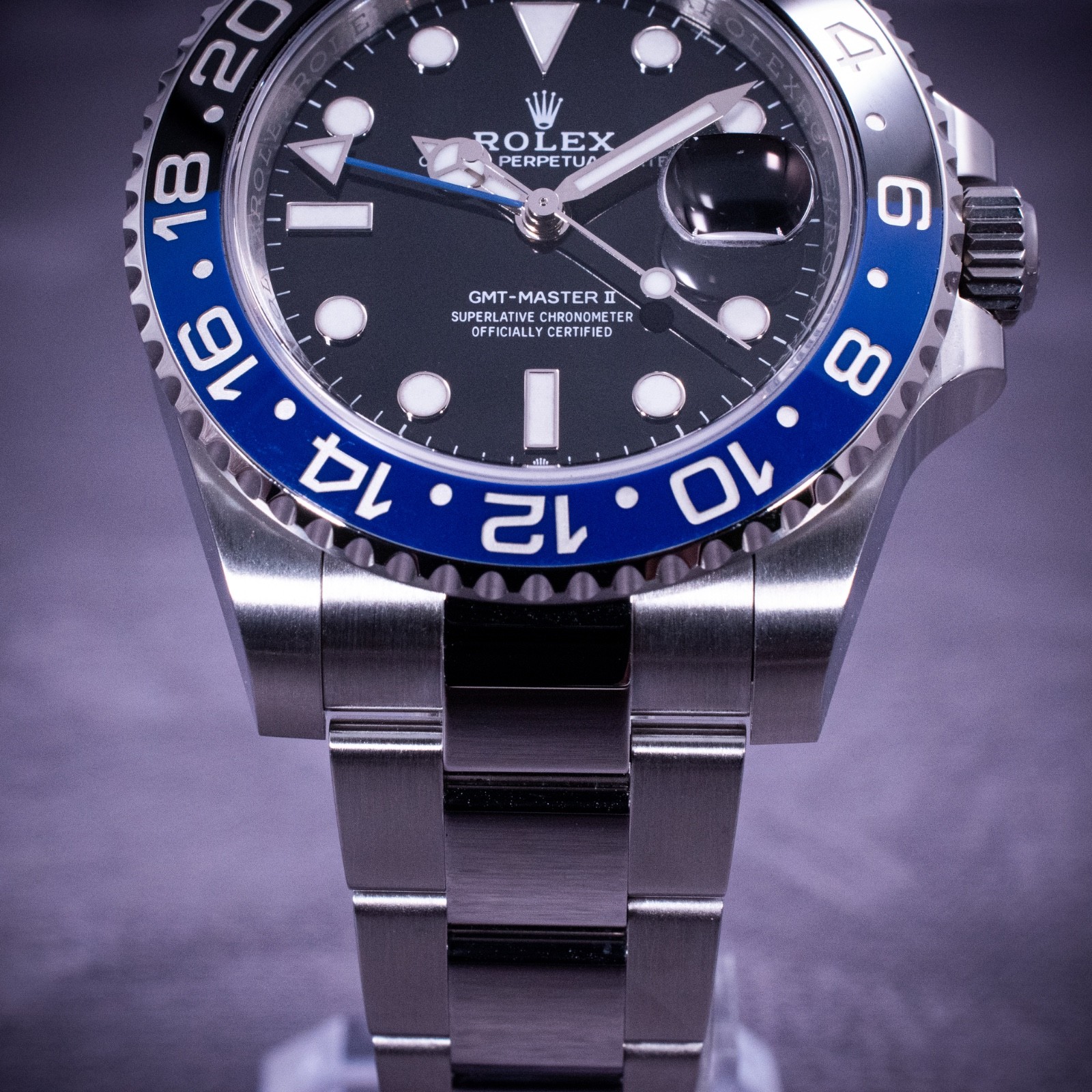 Rolex GMT-Master II Batman 40mm, Ref. 126710BLNR with B&P