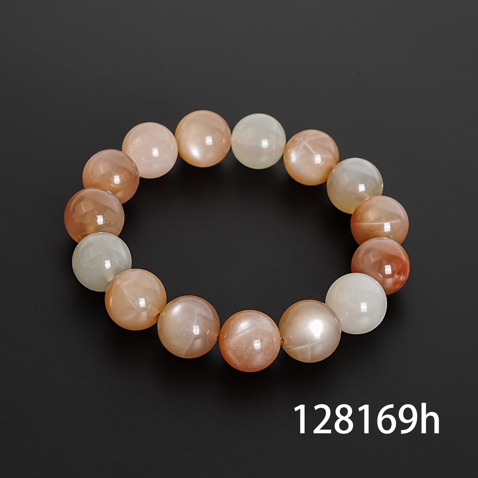 AAA Orange Moonstone Gemstone Bracelet 8MM 9MM 10MM 11MM 12MM 13MM 14MM 15MM
