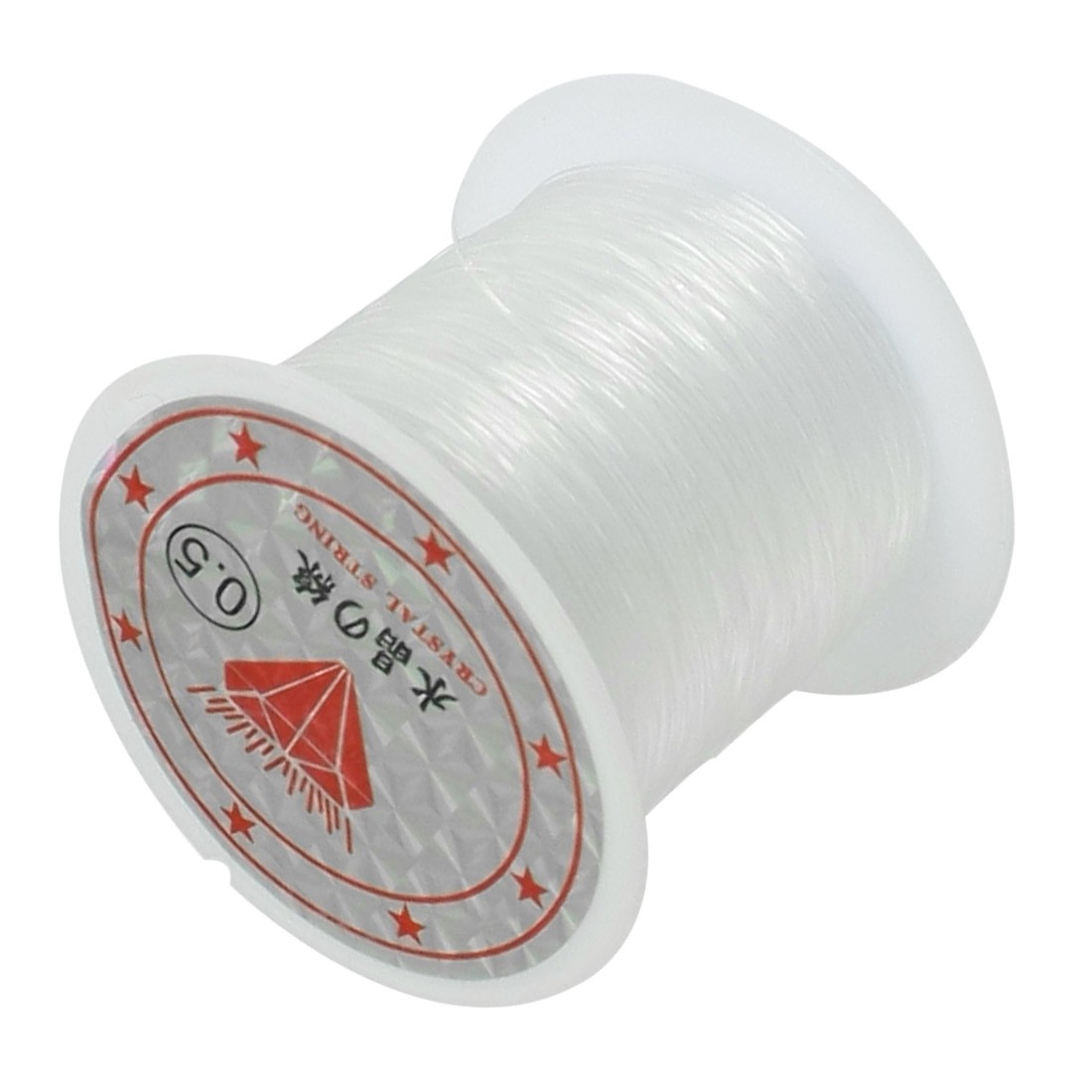 41Lbs Capacity 0.5mm Diameter Clear Nylon Fishing Line Cord Spool