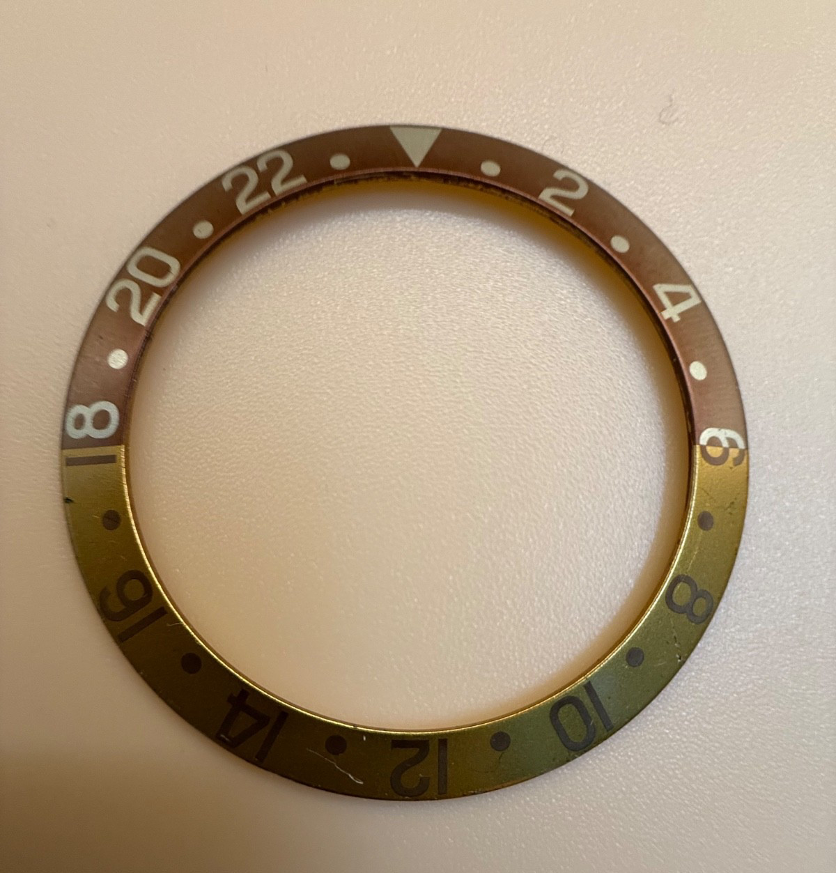 Authentic Rolex GMT-Master II 16713 16718 Root Beer/Bronze Bezel Faded Insert