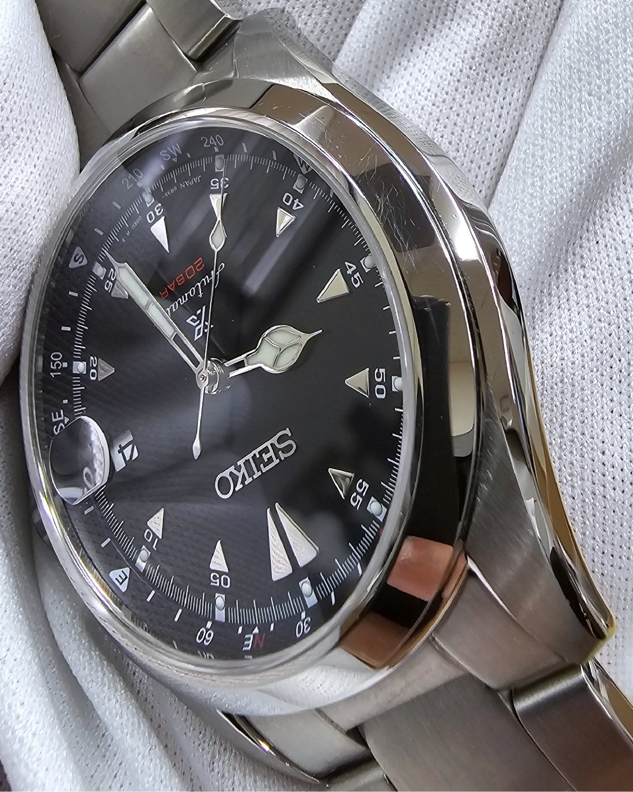 Seiko Prospex Alpinist 39.5 mm Black Dial SS Men’s Watch SPB117 – Store Display