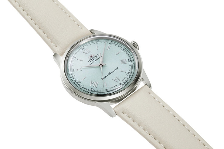 ORIENT Bambino RN-WK0002E Pale Green Solar Quartz Women’s Watch ​
