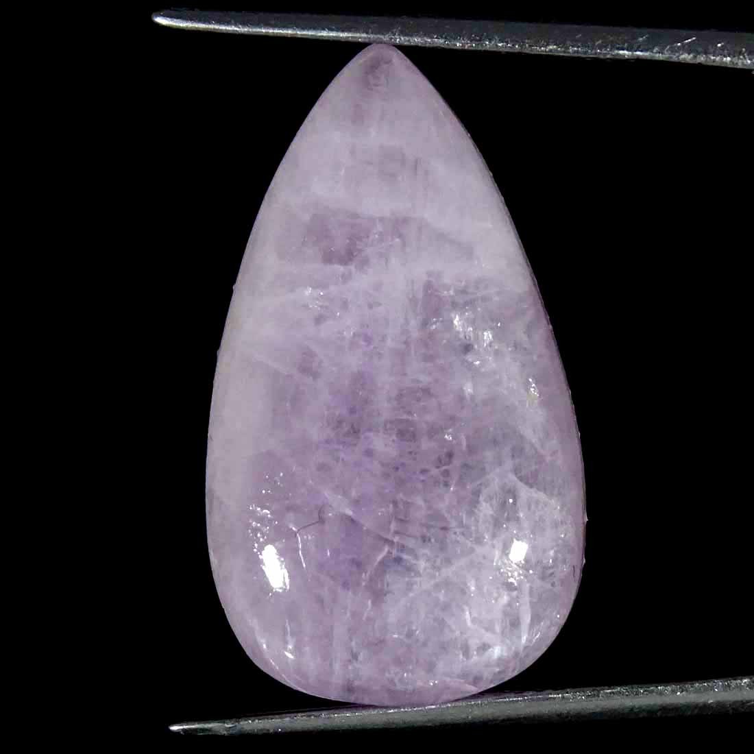 20.50Cts Natural Kunzite Pear Cabochon Loose Gemstone 14x25x6mm
