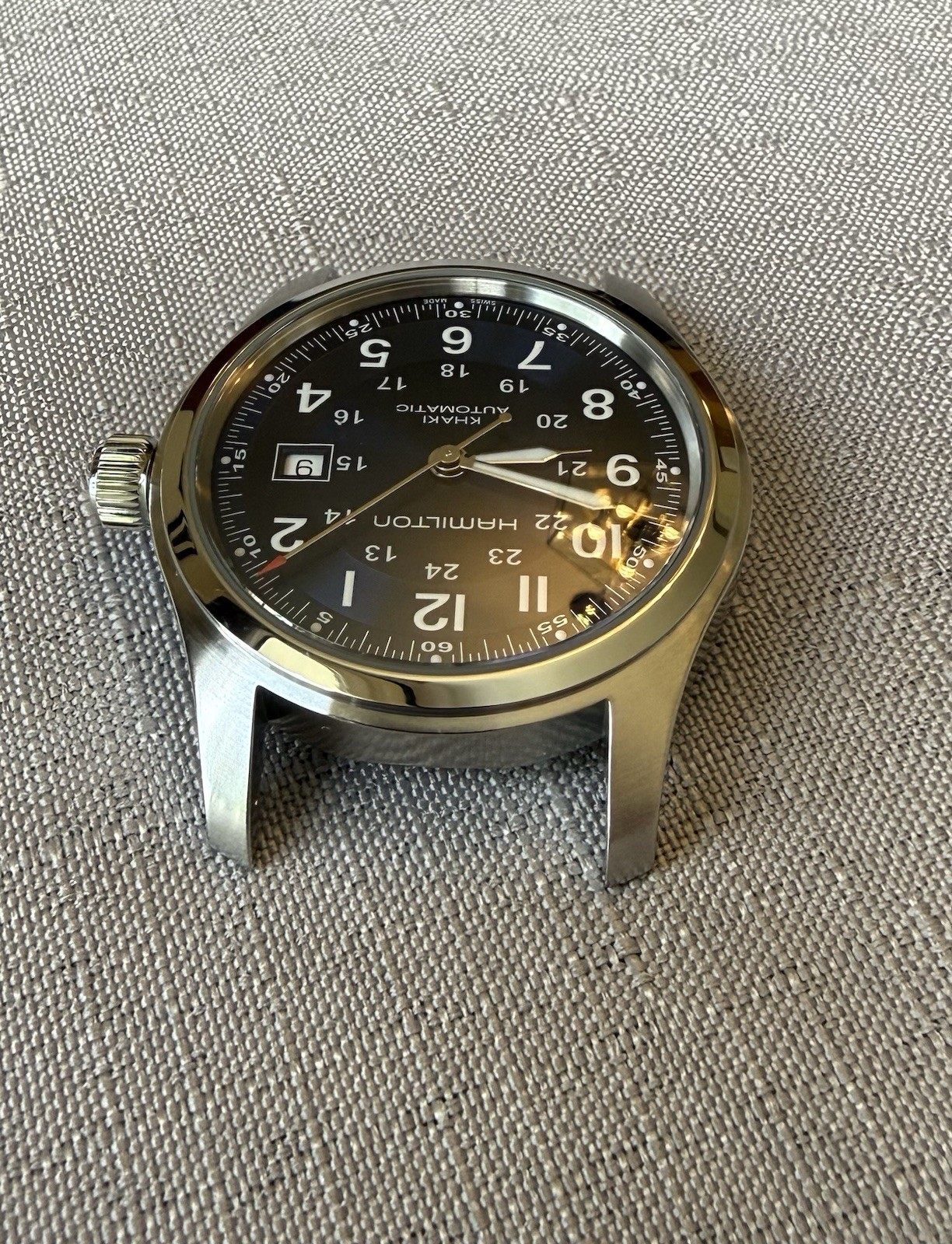 Hamilton Khaki Field Auto H70605540 Blue 42mm Full Set + Bracelet + 3 Straps