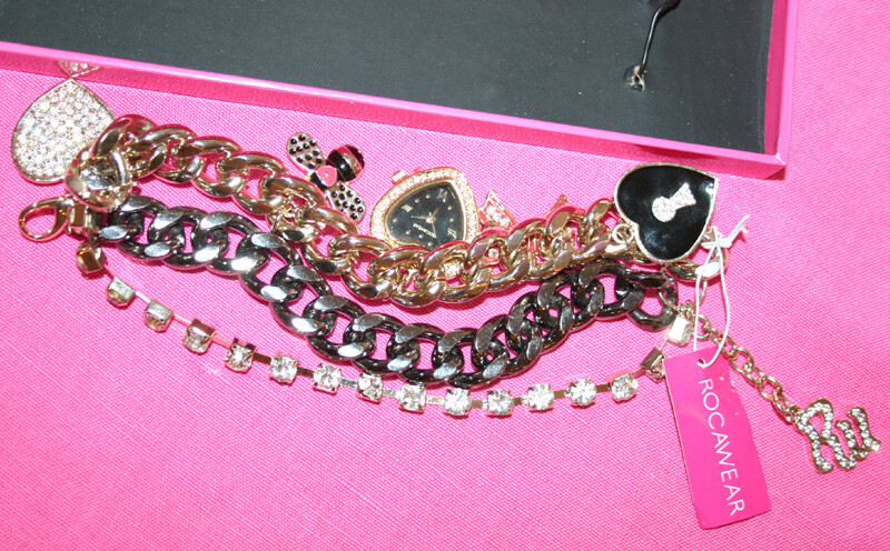 Rocawear VALENTINE HEART watch-charm bracelet~NWT~REDUCED~NEW IN BOX $85 FREE H
