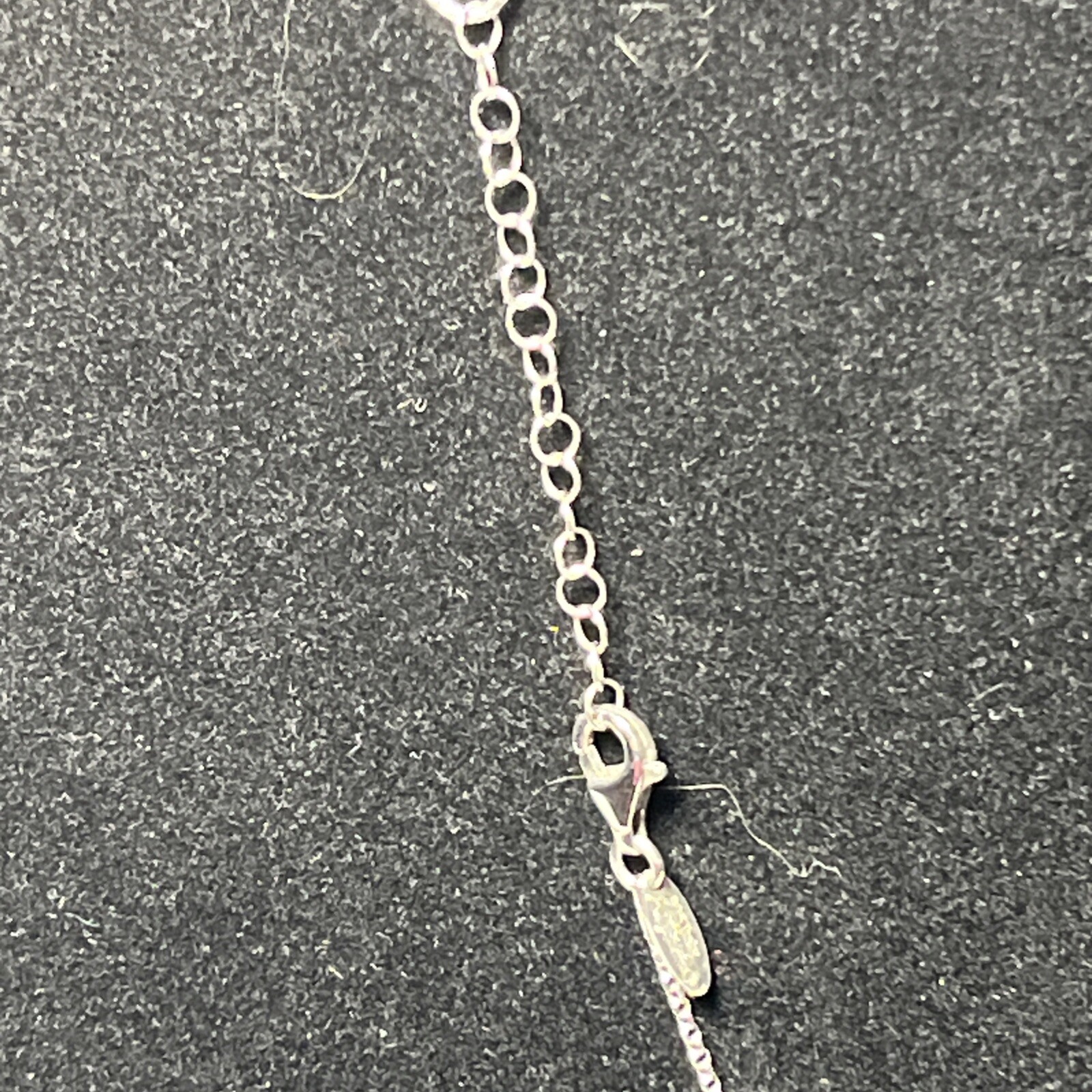 Sterling Silver Dyadema Italy 2 cm Lotus Flower Necklace Adj 16-18 In