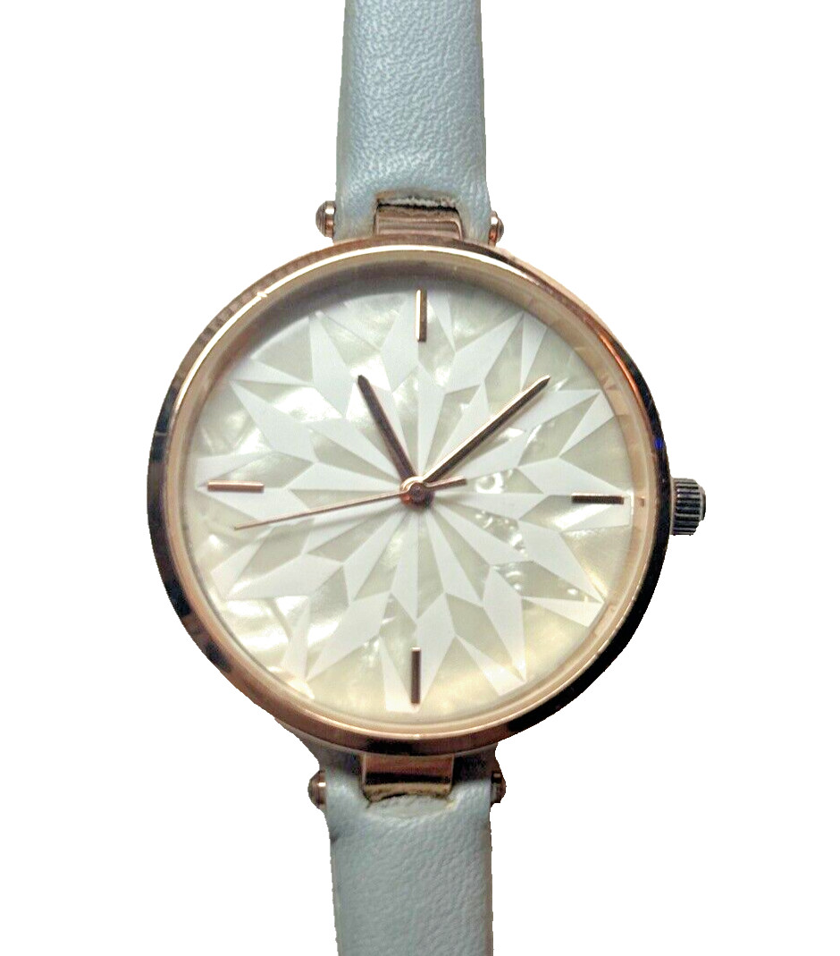 Charming Charlie Women’s 9.5” Rose Gold Watch Gray Band New Battery