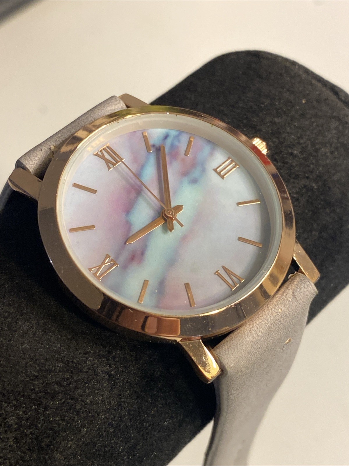Accutime Watch Corp Rainbow Marbled Women’s 39mm Watch New Battery