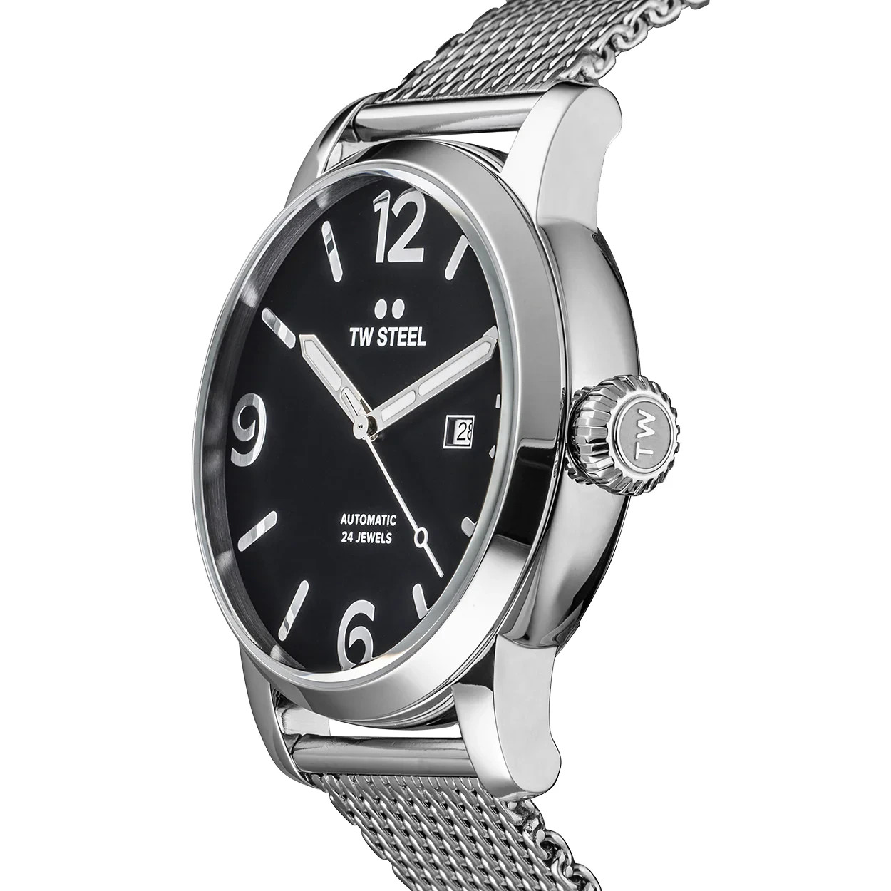 TW STEEL MB16 Maverick 45mm Automatic Men’s Watch 48mm Stainless Steel – NEW