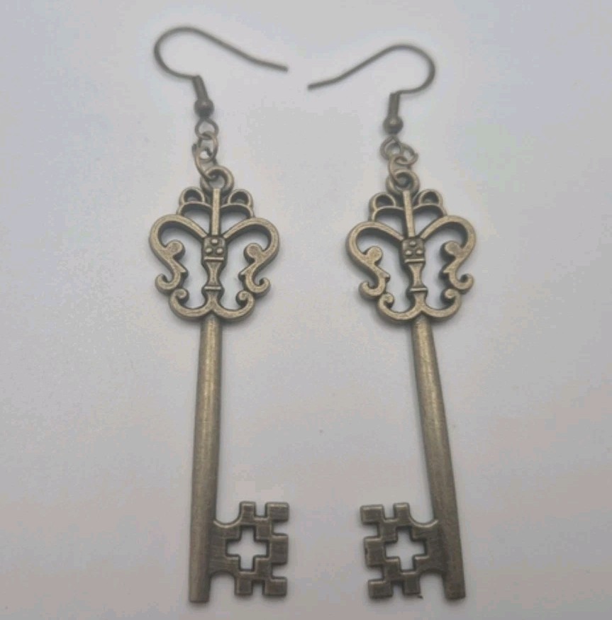Antique Key Earrings 1