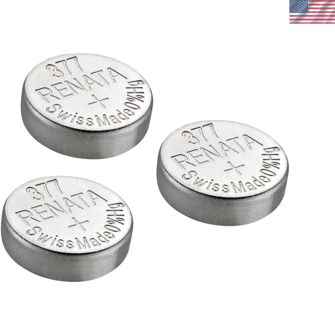 3-Pack Silver Oxide Watch Batteries – 1.5V Swiss Made Quality Assurance