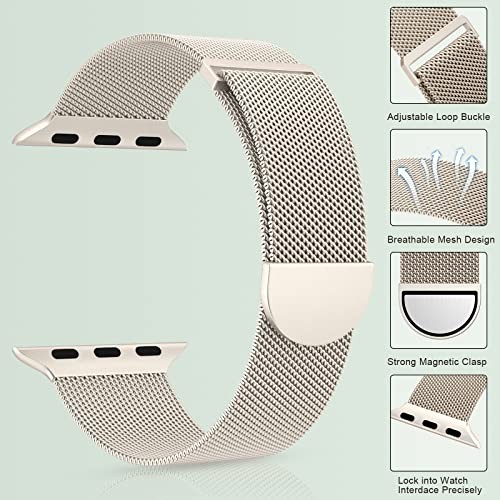 Compatible with Apple Watch Series 11&10 42mm/41mm/40mm/38mm A—Starlight