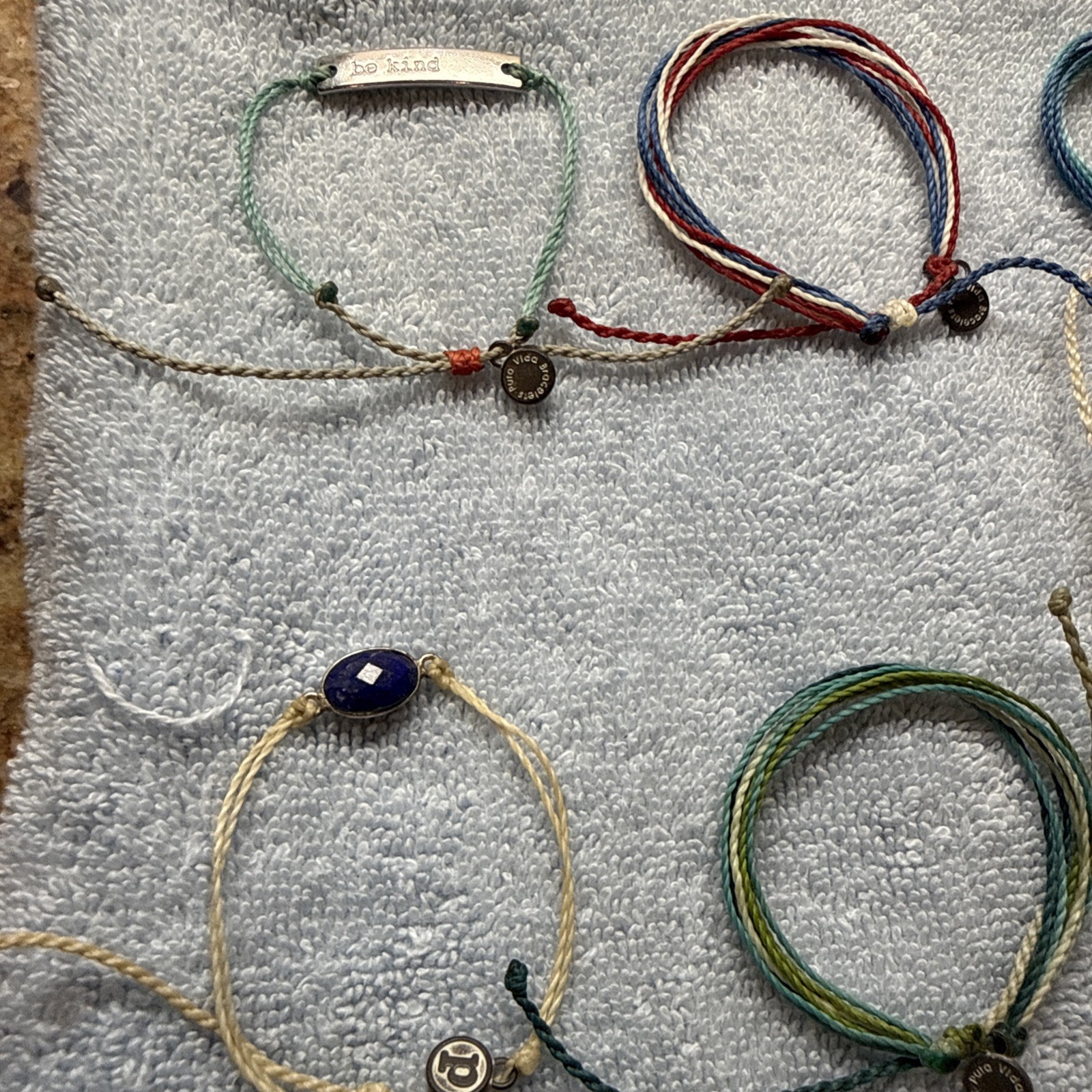 Lot of 10 Pura Vida Adjustable Slide Bracelets