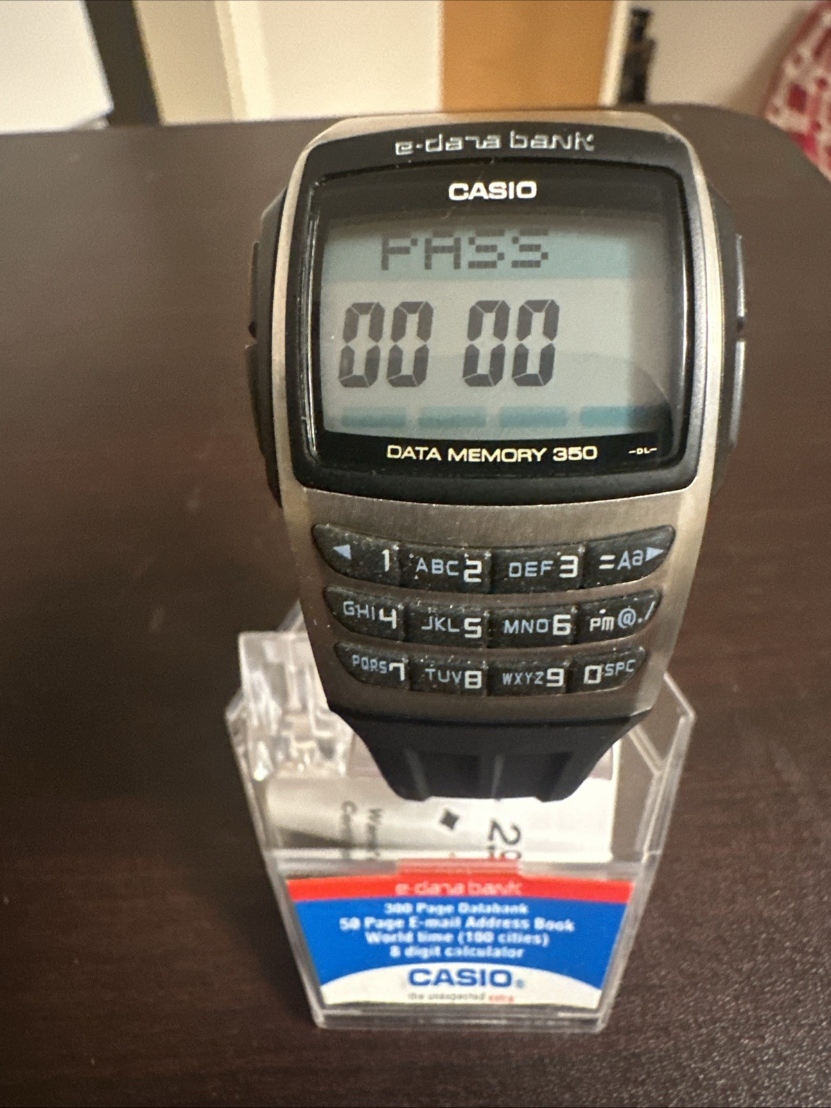 Casio EDB-610 DataBank Module No. 2550 Wrist Watch for Men Never Worn New Batt.