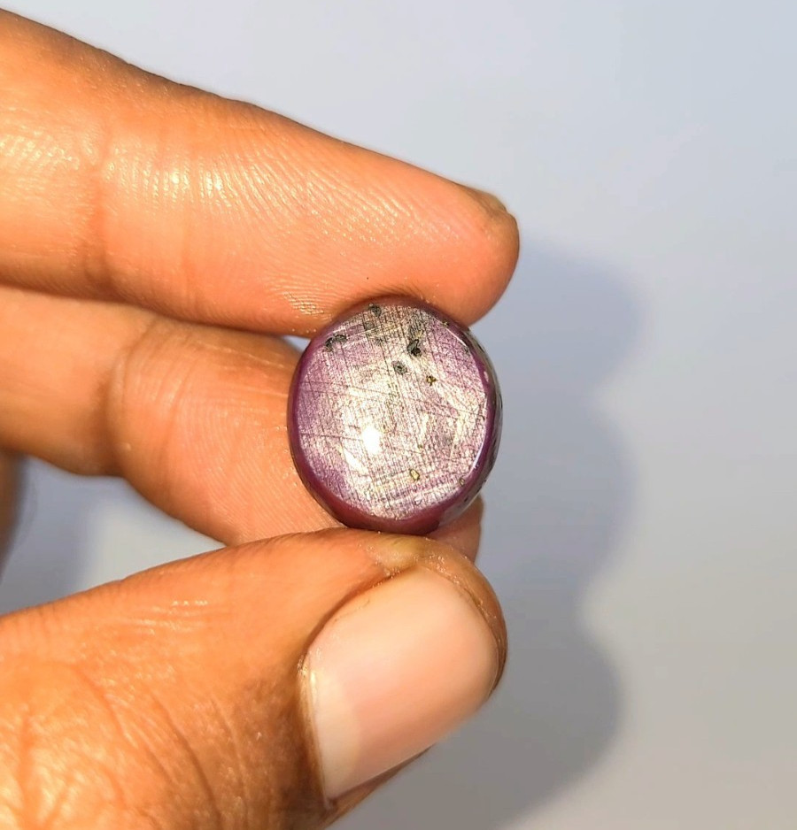 Natural Star Ruby Cabochon 22.65 ct Red Oval untreated loose gemstone