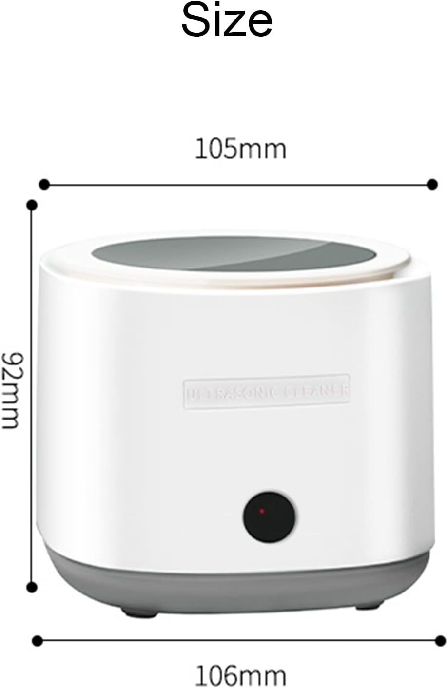 Small Ultrasonic CleanerJewelry Cleaner 180ML One-Button Start and 5 Min Timing