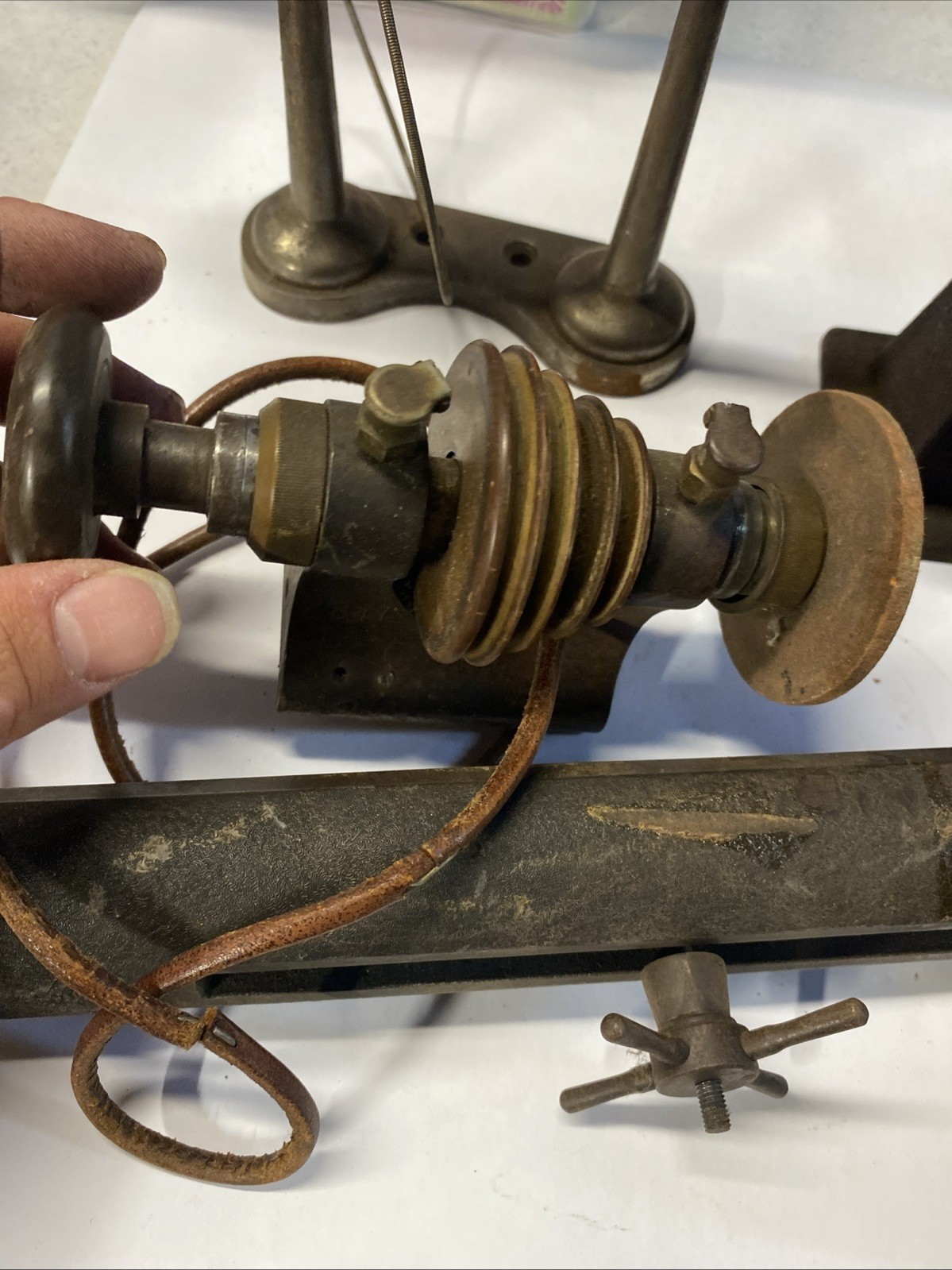 Derbyshire Watchmaker Lathe, Working Motor . Parts As Is Watchmakers Estate