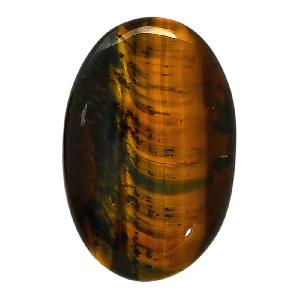 Natural Blue Tiger Eye 22.3×33.9×5.8 mm Oval Shape Polished Gemstone LS17-05528