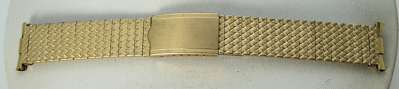 Vintage Baldwin 10K Gold Filled Watch Bracelet Band fold Over Clasp 16-20mm #21