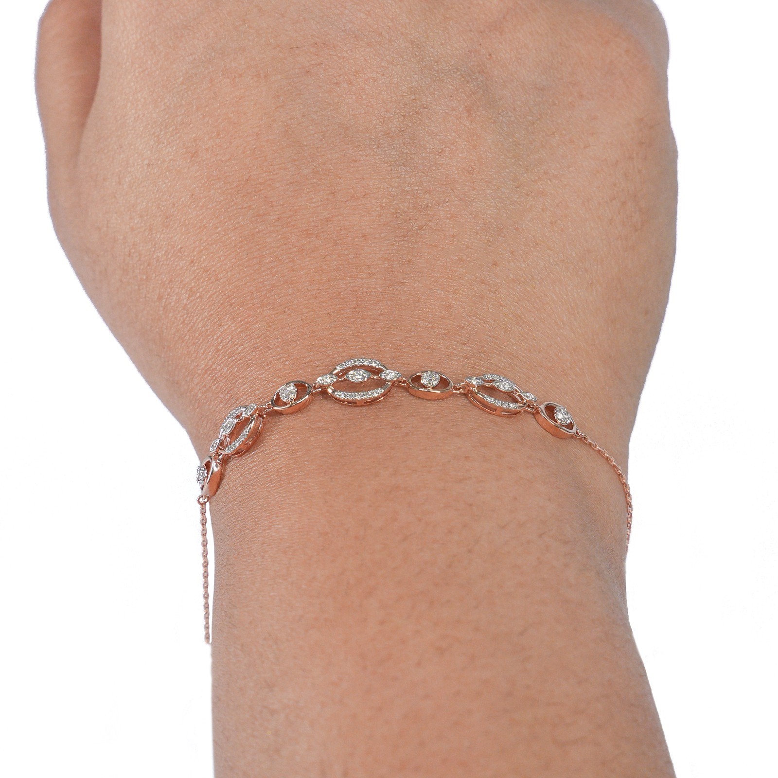 18 KARAT DIAMOND BRACELET | NATURAL DIAMOND | LIGHTWEIGHT | IGI CERTIFIED