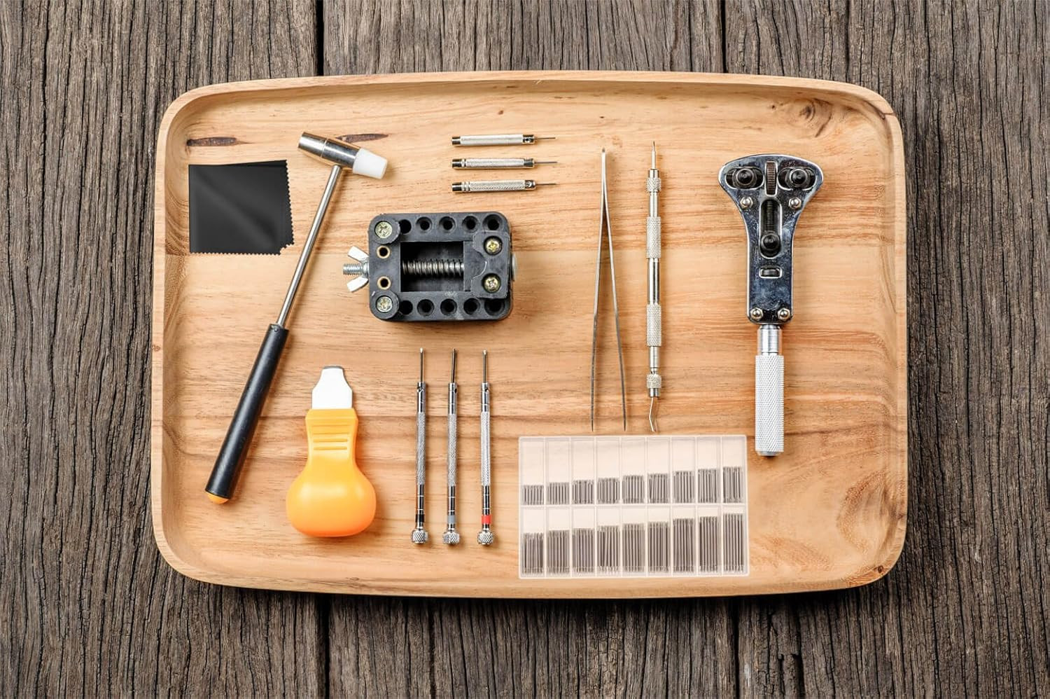 Watch Link Remover Kit with Spring Bar Tool Watch Band Tool and 360 Pcs Watch St