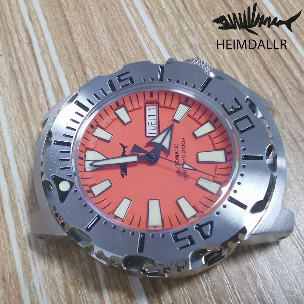 Heimdallr Sharkey Ocean Monster Diver NH36A Day Date Automatic 200M Watch C3 V2