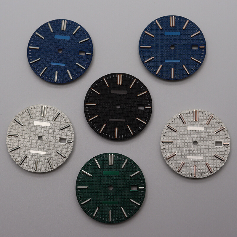 31.8mm Watch Dial Textured Face For Seiko NH35 Automatic Movement Mod Parts