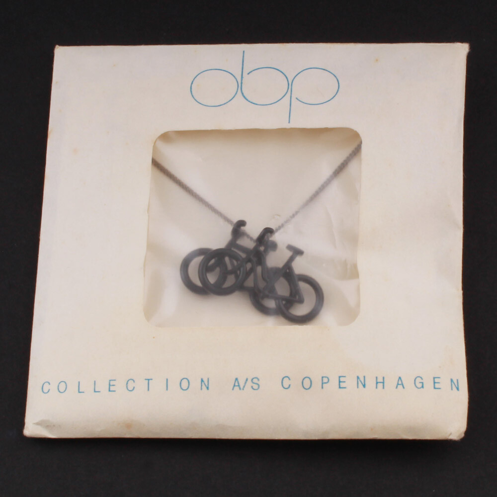 OBP Collection A/S Copenhagen 2 x Black Bike Pendant. “Sunshine & Night”.