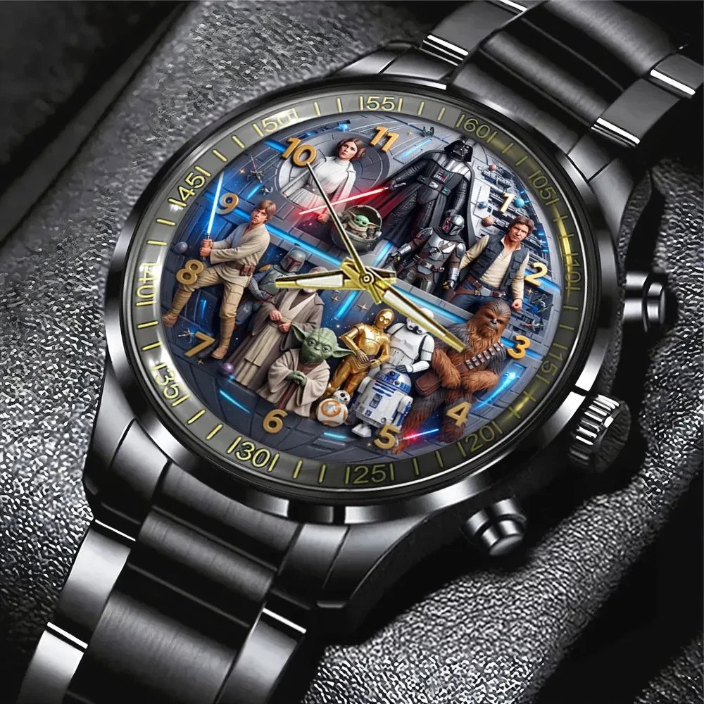 Star Wars Black Stainless Steel Watch – 7672