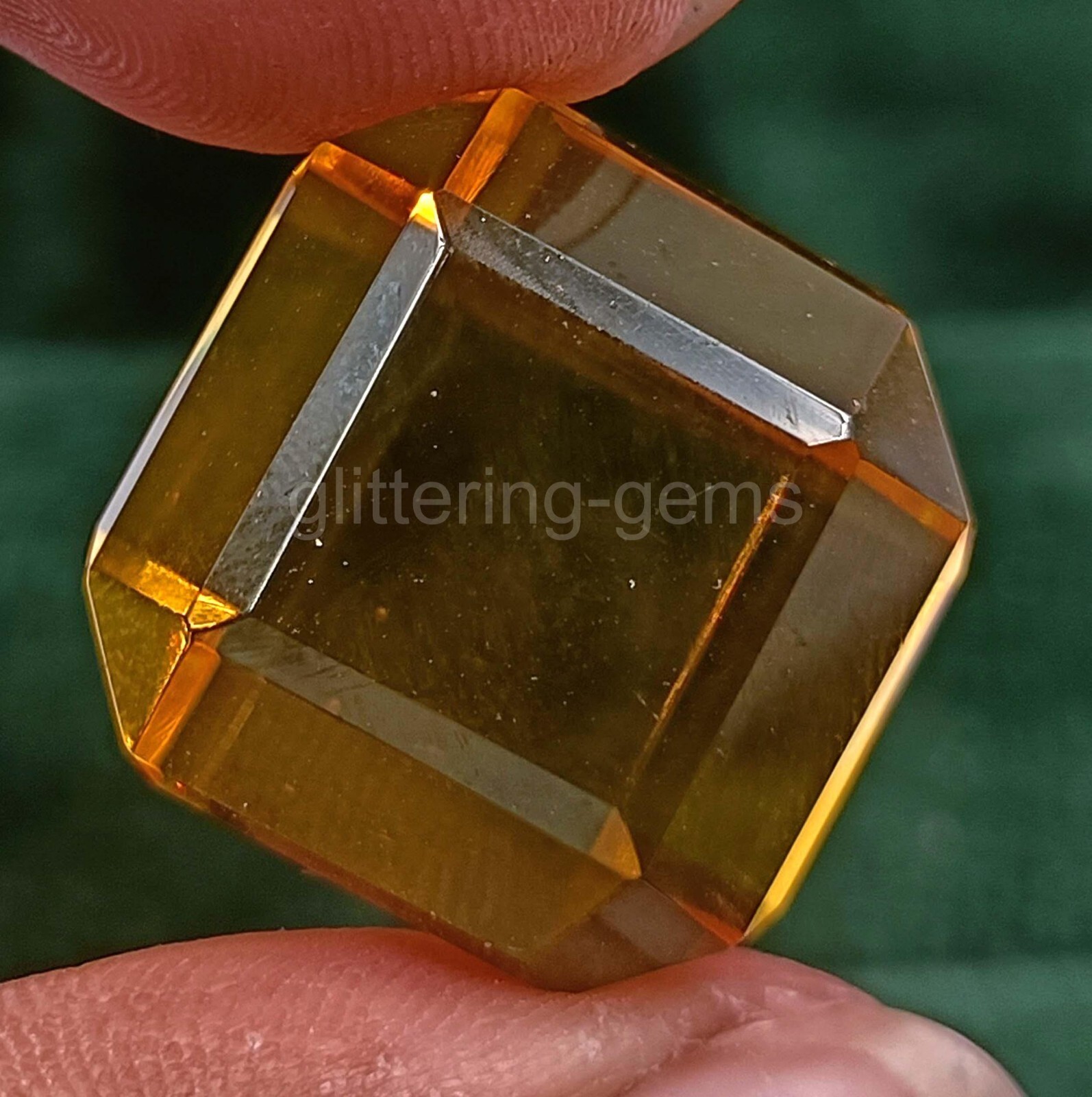 58.85 Ct Cube Shape Natural Yellow Sapphire IGL Certified Loose Gemstone 5AIS