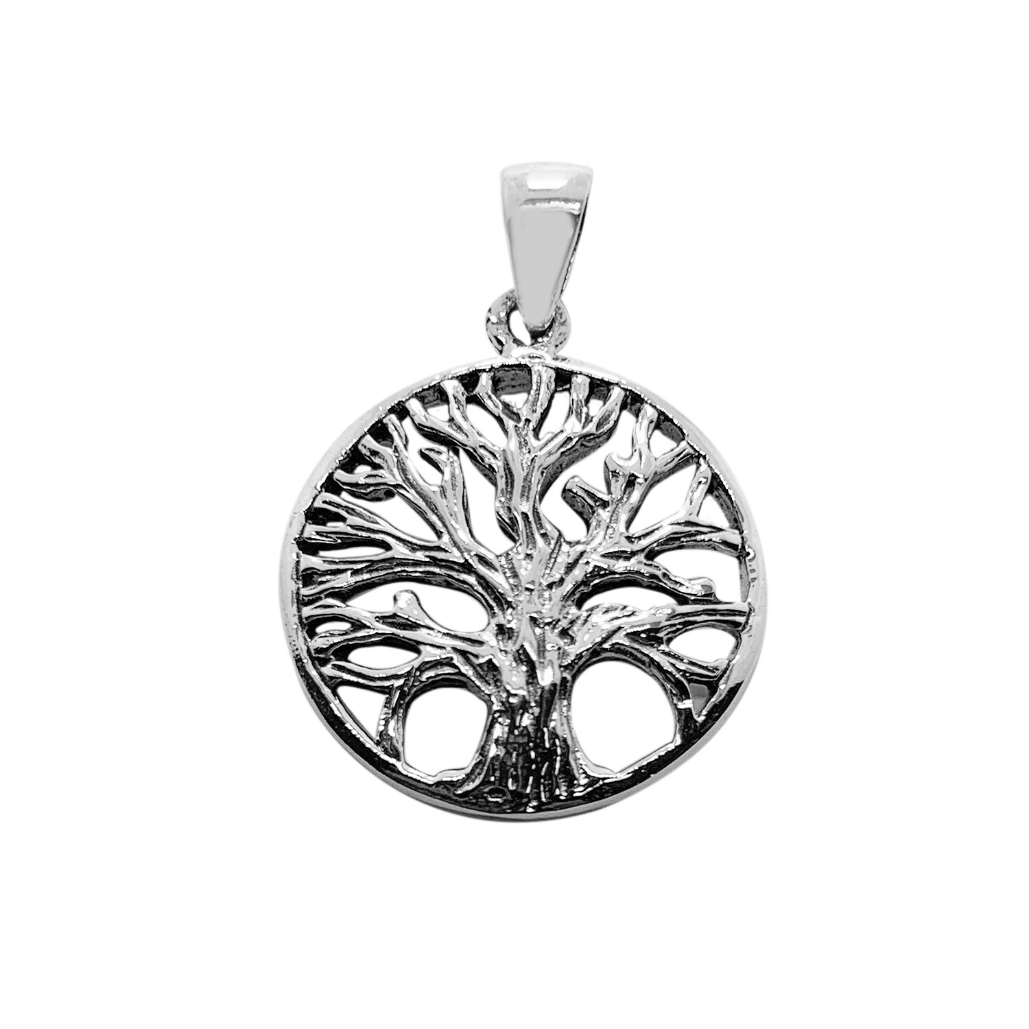 Tree of Life Pendant in 925 Sterling Silver – 3.0 cm