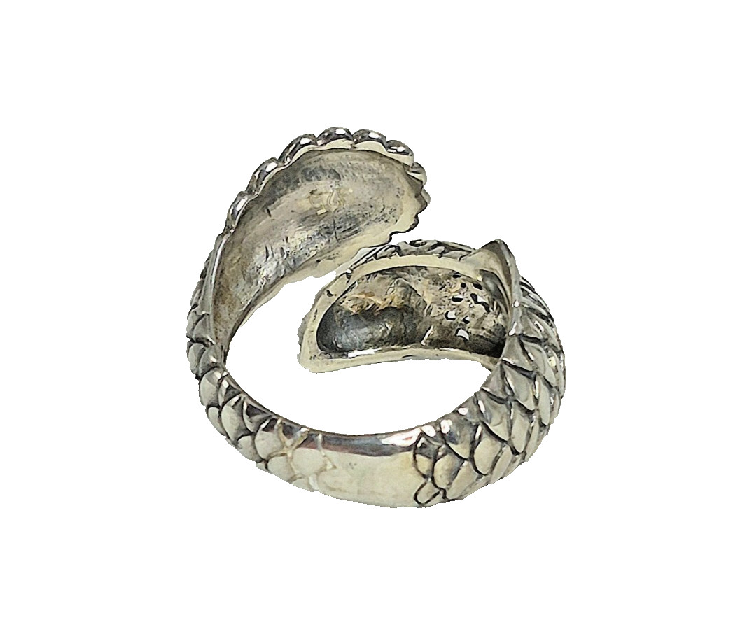 Bali Legacy Sterling Silver Koi Fish Ring Size 7 (6.10 g)